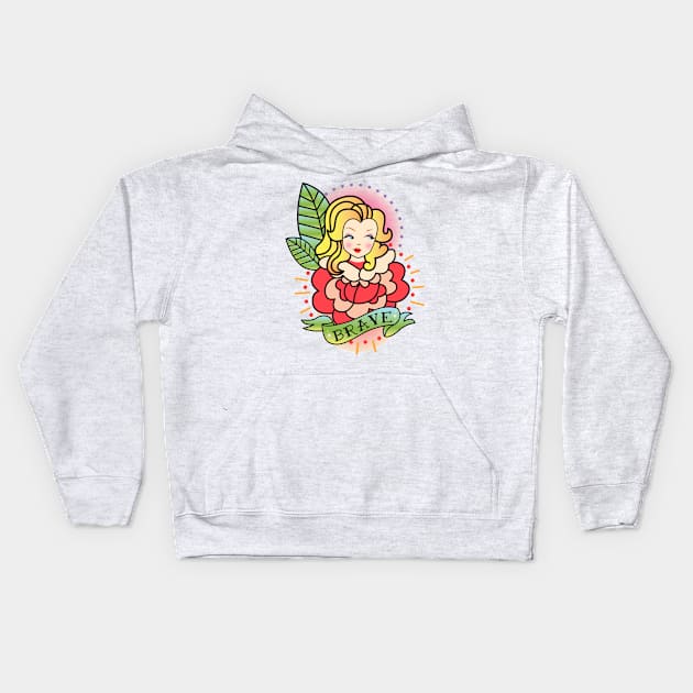 Adora Brave Tattoo Kids Hoodie by LADYLOVE